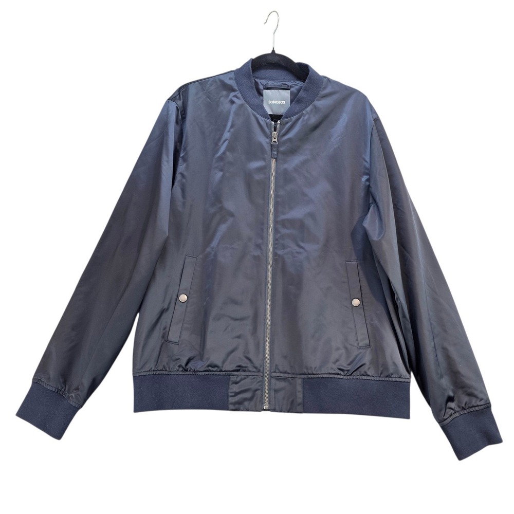 Bonobos Mens The Bloulevard Bomber Jacket Standard Fit Casual Lightweight Coat L